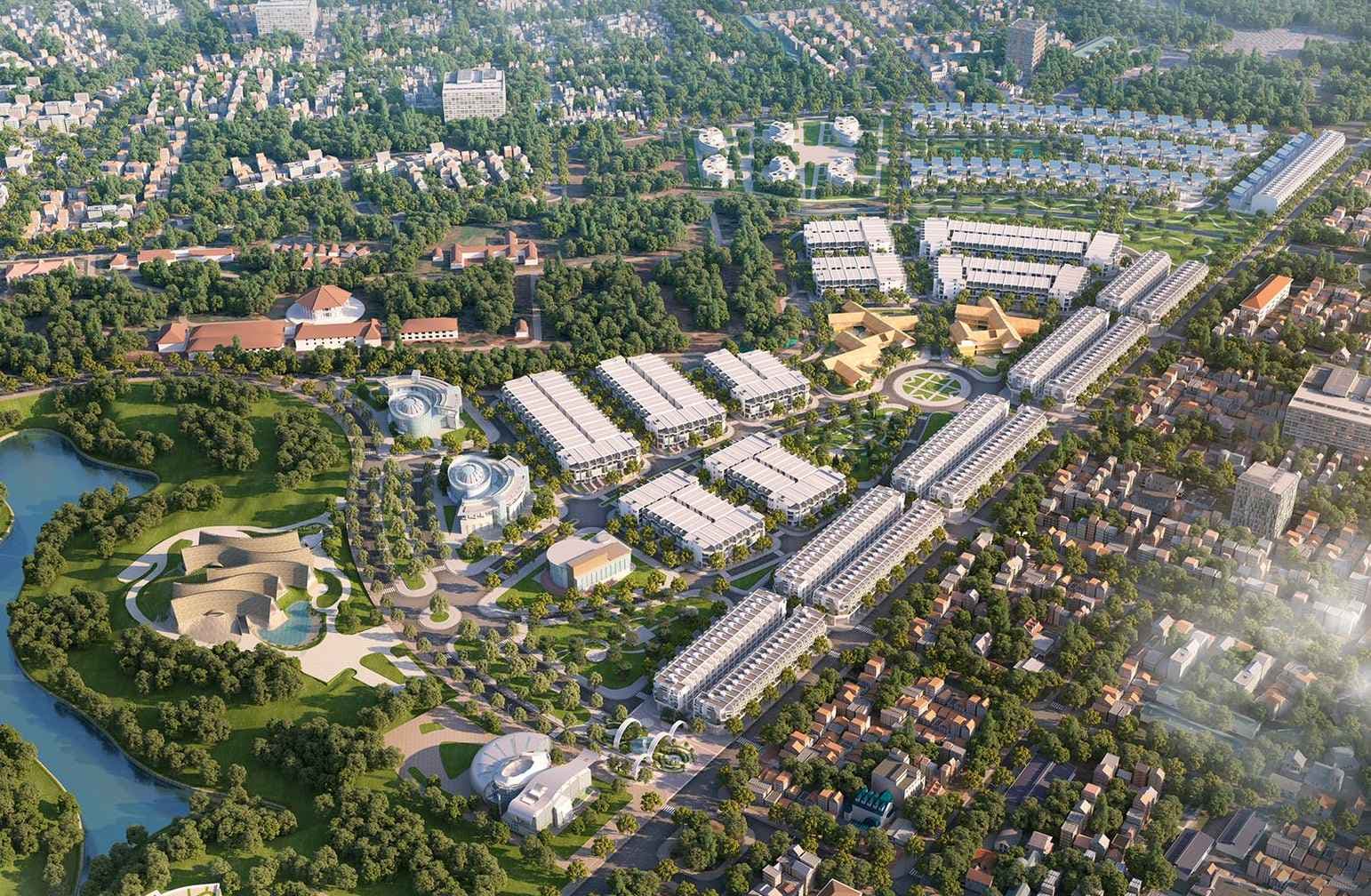 Hình ảnh dự án từ trên cao